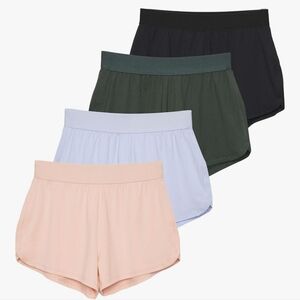 4-Pack Real Essentials Girls Shorts